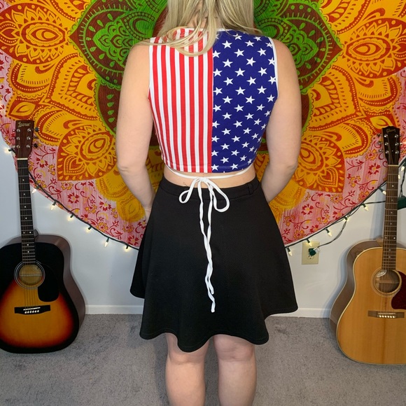 American flag criss cross top XS/M - Picture 2 of 4